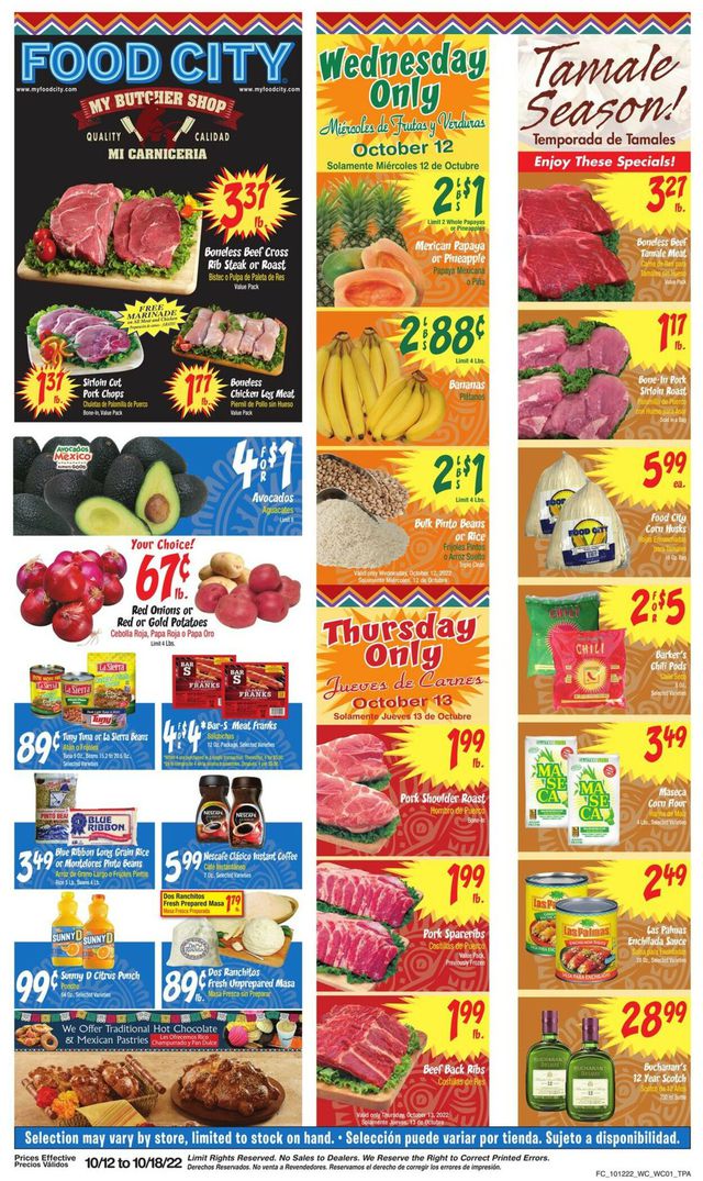 Food City Ad from 10/12/2022