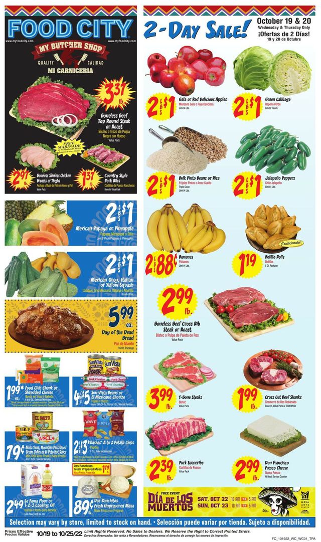 Food City Ad from 10/19/2022