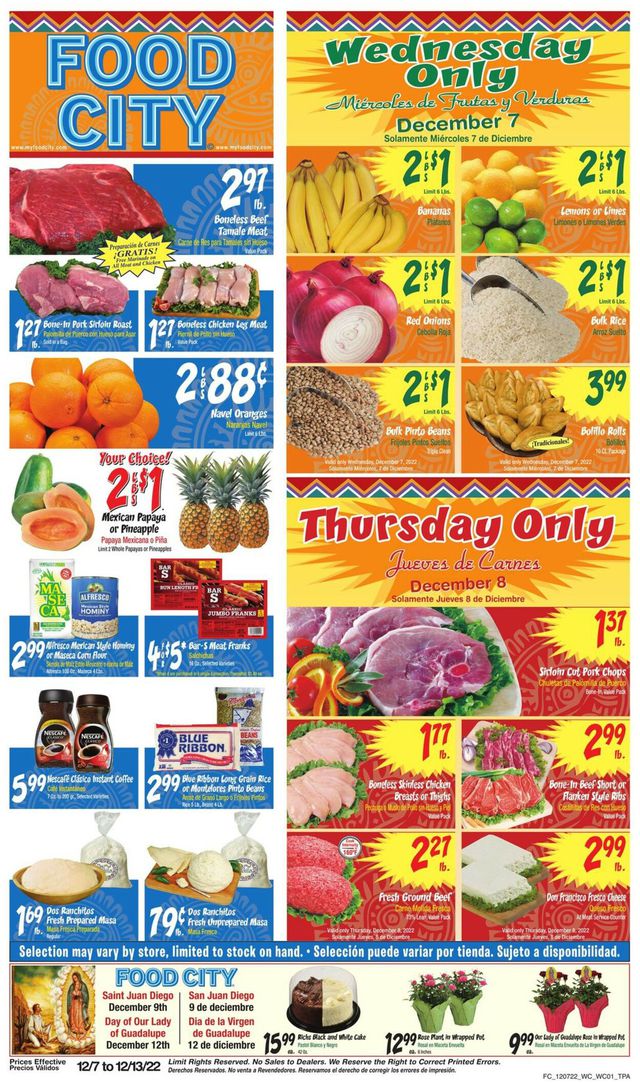 Food City Ad from 12/07/2022