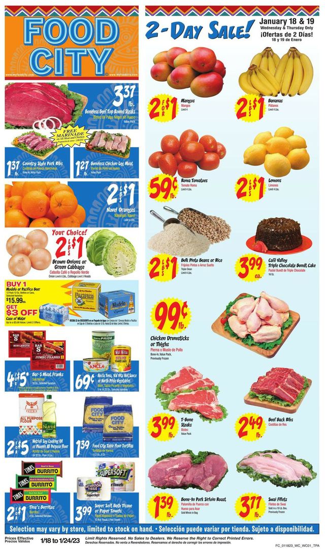 Food City Ad from 01/18/2023