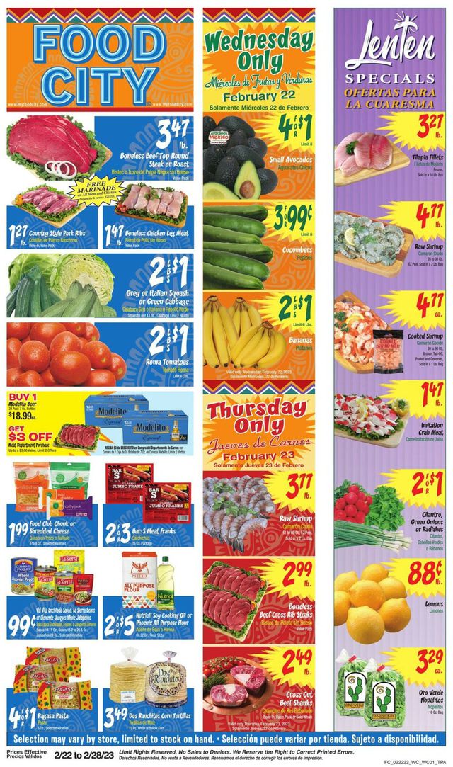 Food City Ad from 02/22/2023