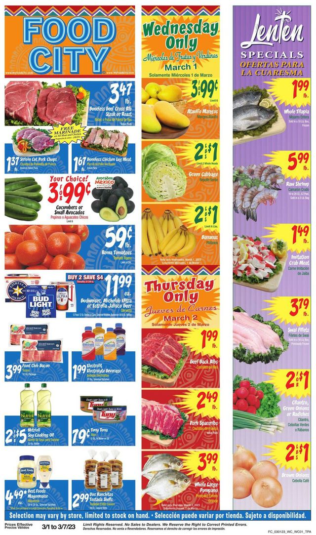 Food City Ad from 03/01/2023