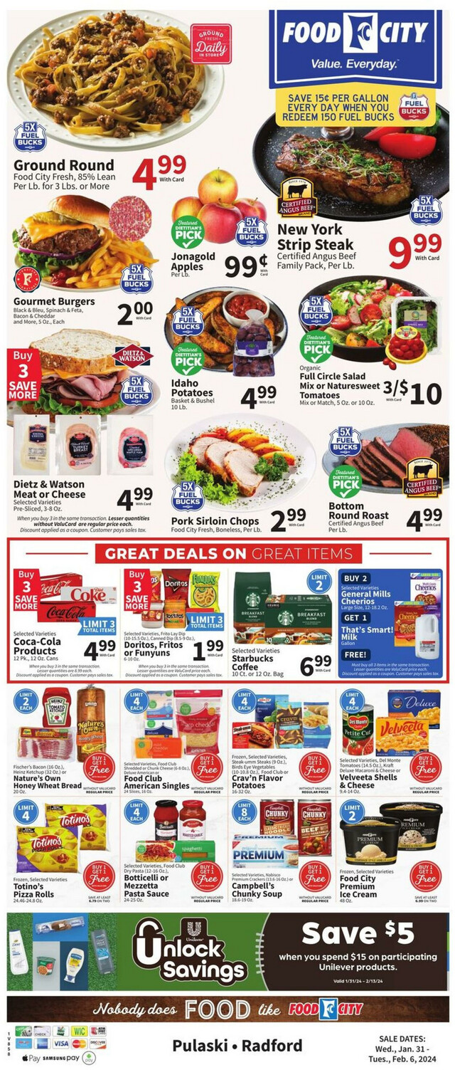 Food City Ad from 01/31/2024