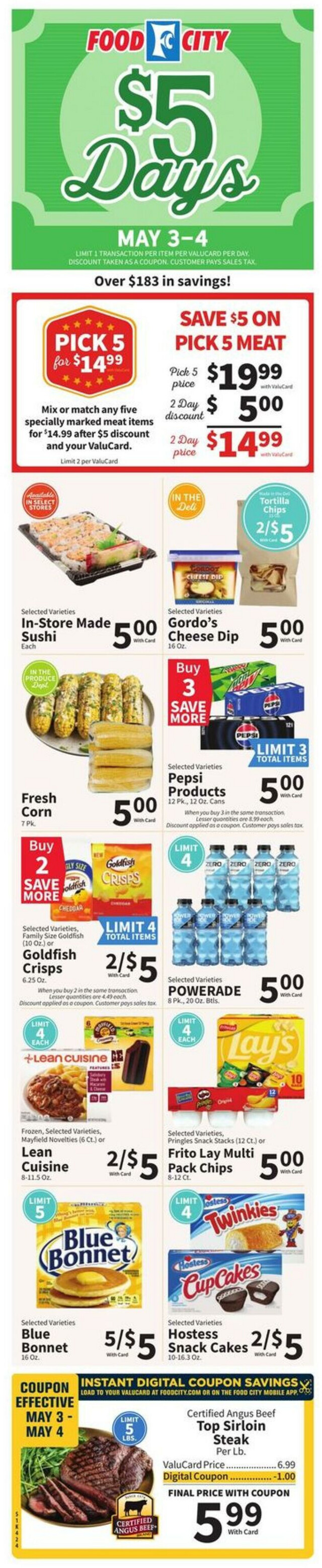 Food City Ad from 05/01/2024
