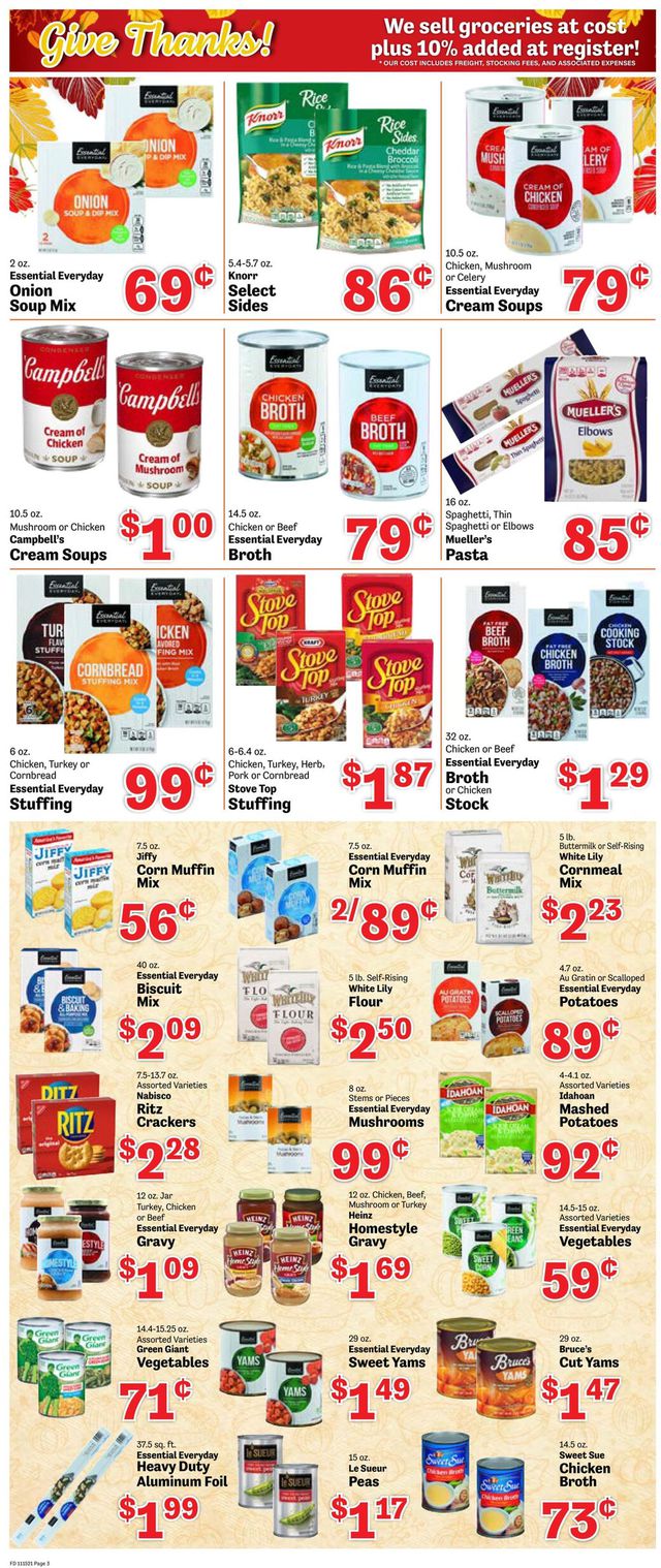 Food Depot Ad from 11/15/2021
