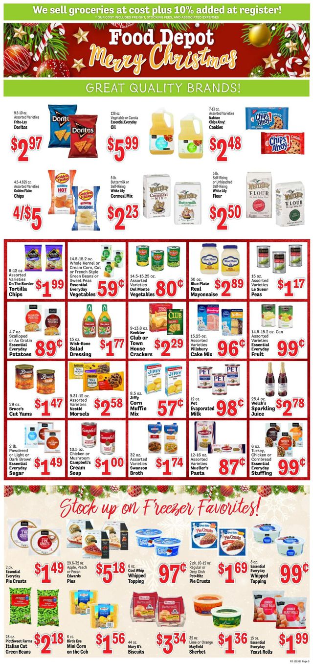 Food Depot Ad from 12/13/2021