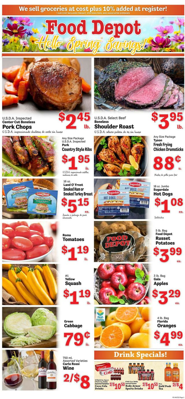 Food Depot Ad from 04/17/2023