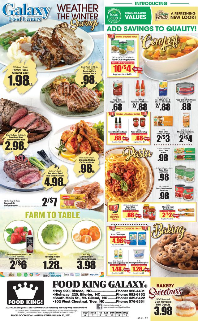 Food King Ad from 01/06/2021