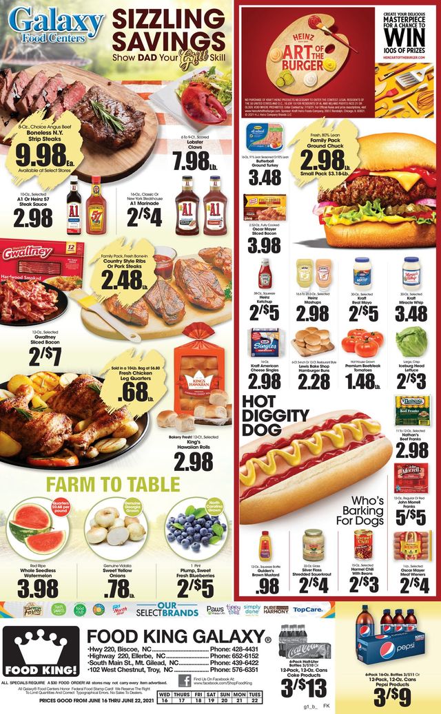 Food King Ad from 06/16/2021