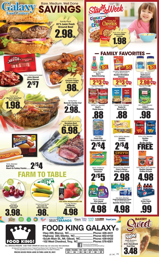 Food King Ad from 06/23/2021