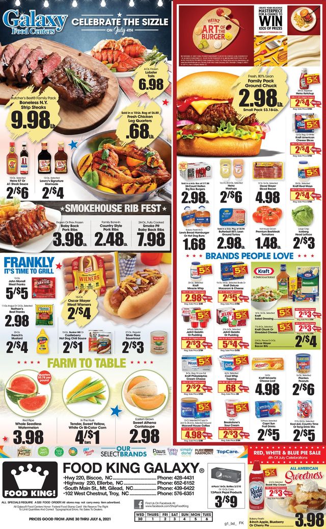 Food King Ad from 06/30/2021