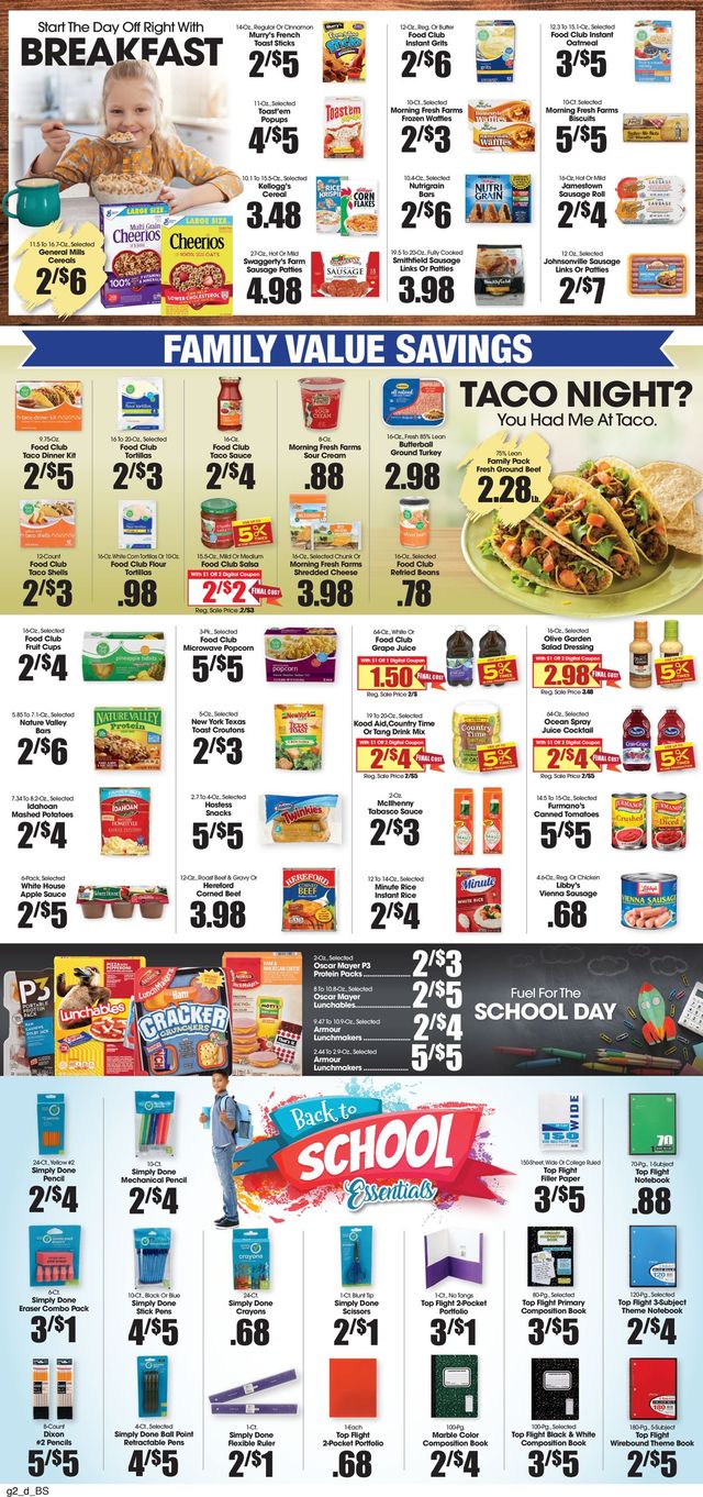 Food King Ad from 08/18/2021