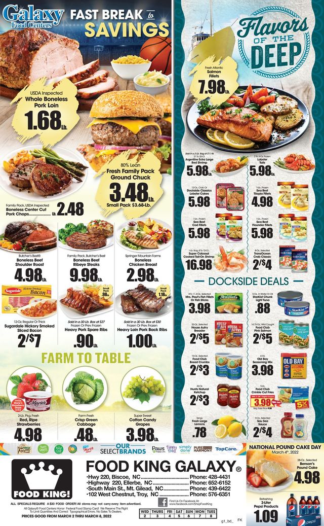 Food King Ad from 03/02/2022