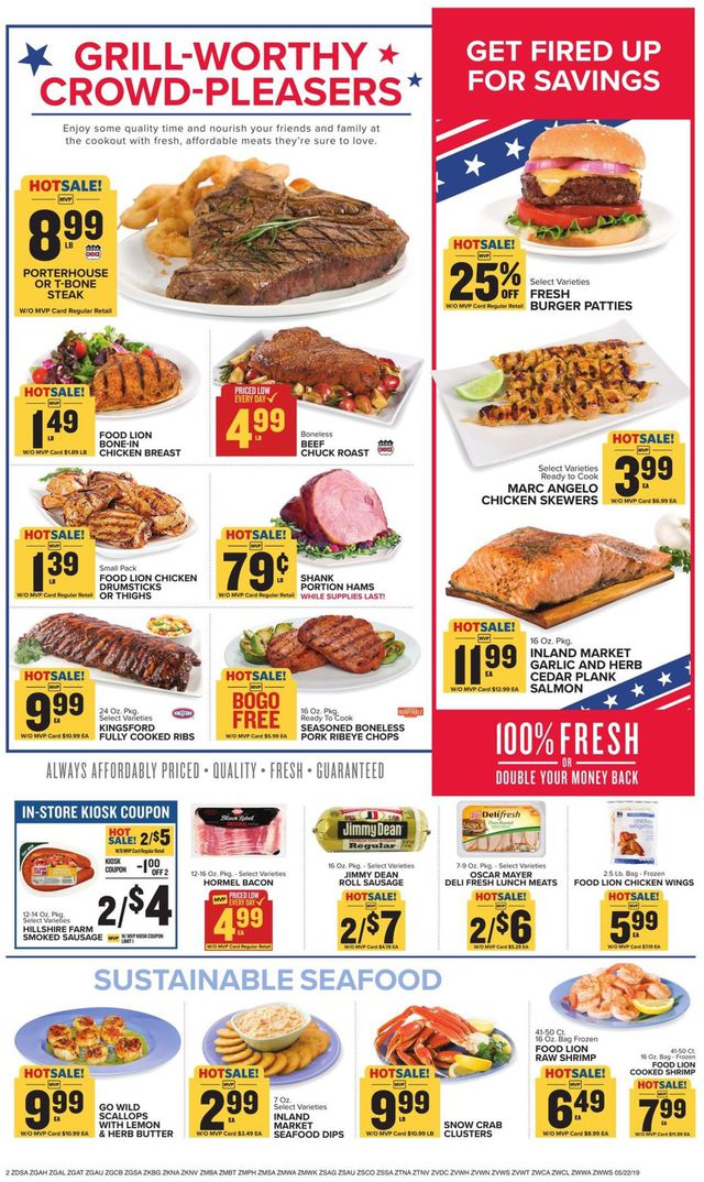 Food Lion Ad from 05/22/2019
