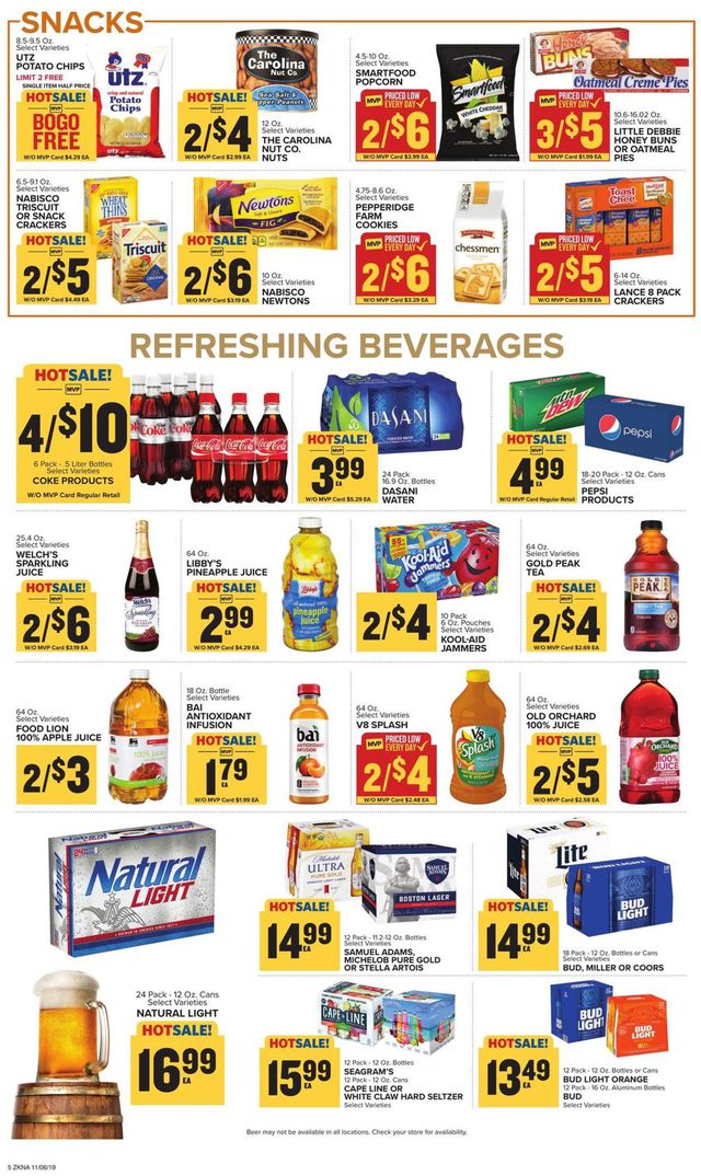 Food Lion Ad from 11/06/2019
