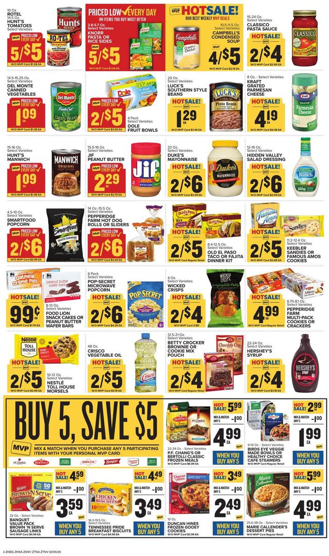 Food Lion Ad from 02/05/2020