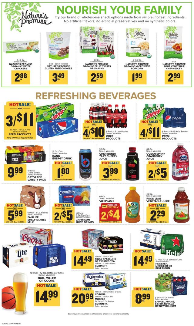 Food Lion Ad from 03/18/2020