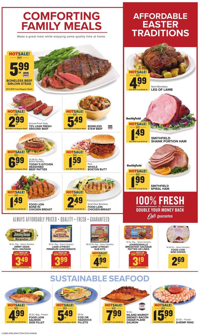 Food Lion Ad from 04/08/2020