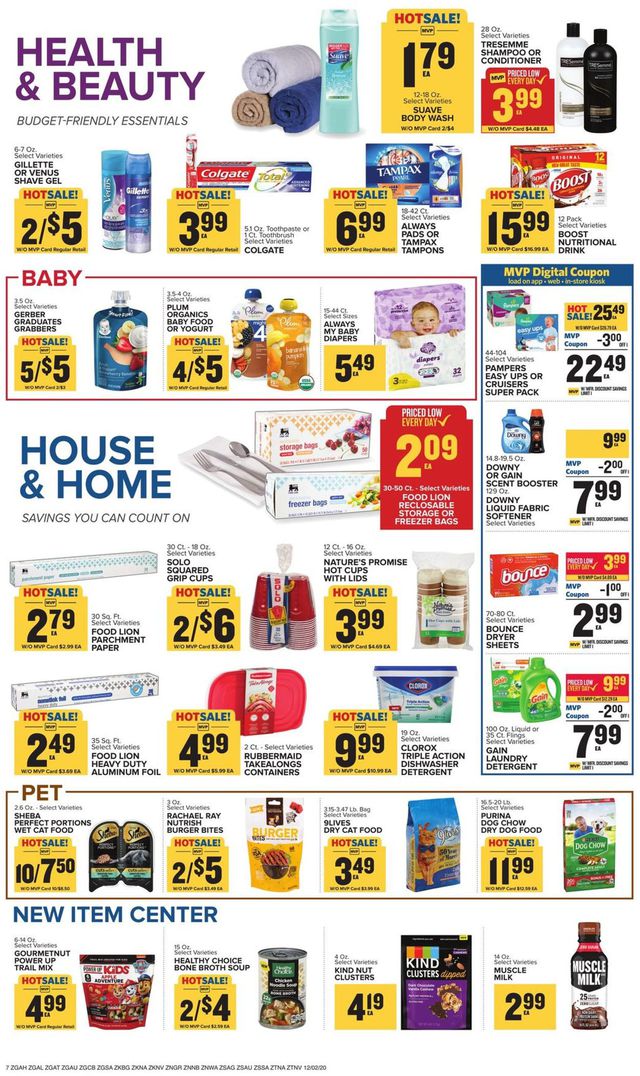 Food Lion Ad from 12/02/2020