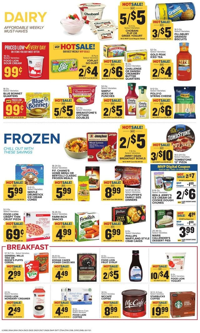Food Lion Ad from 03/17/2021