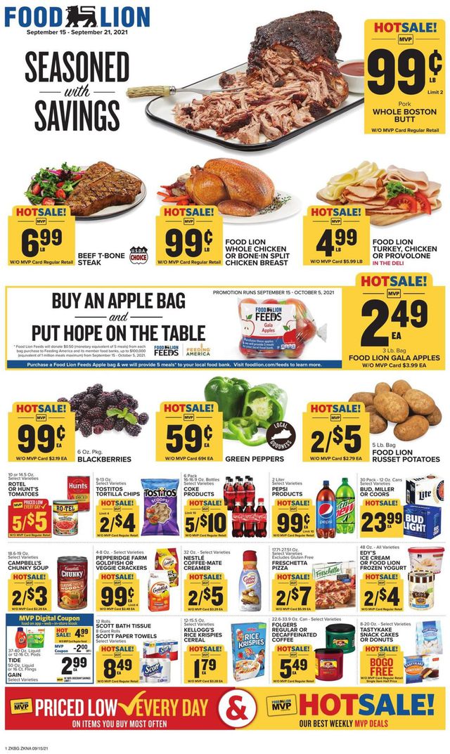 Food Lion Ad from 09/15/2021