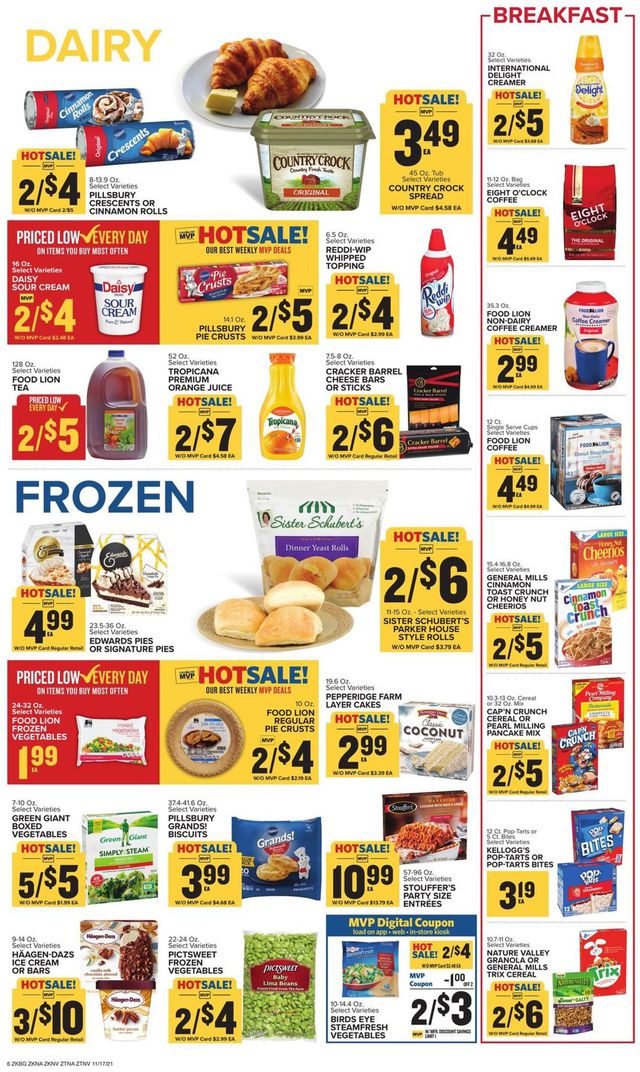 Food Lion Ad from 11/17/2021
