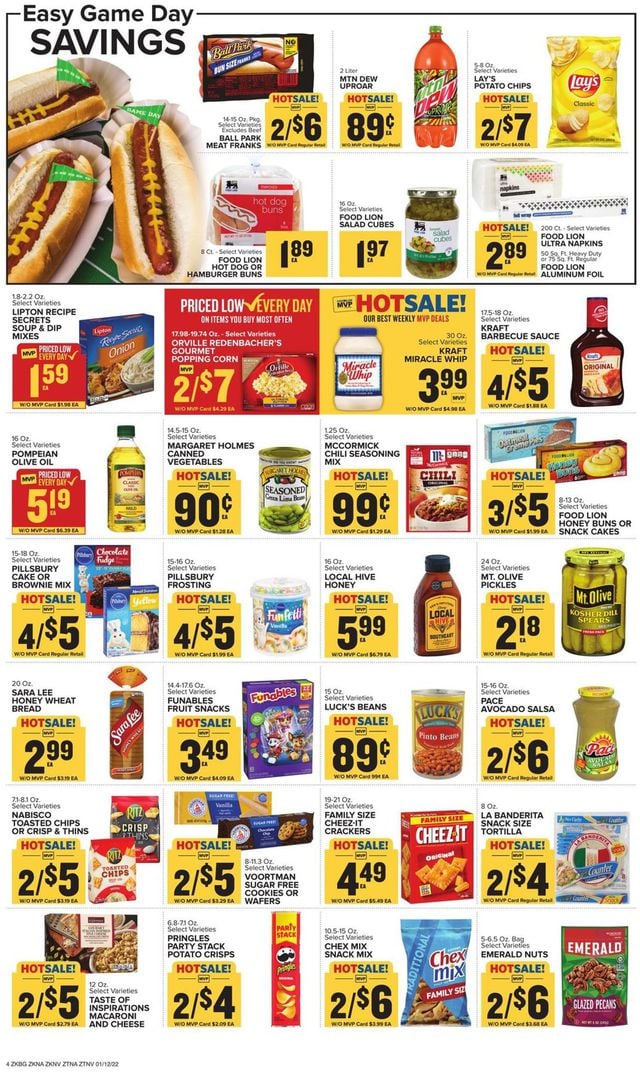 Food Lion Ad from 01/12/2022