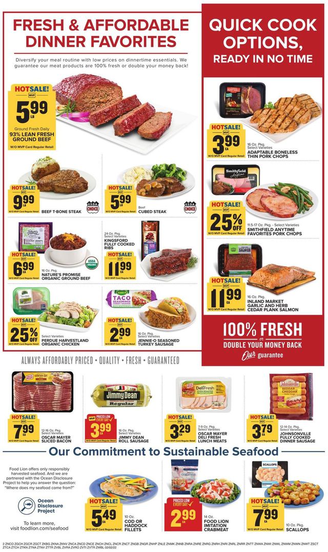 Food Lion Ad from 02/02/2022