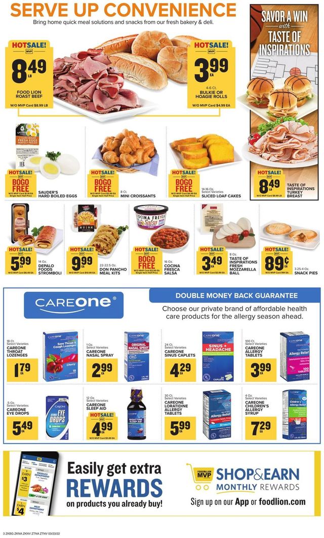 Food Lion Ad from 03/23/2022