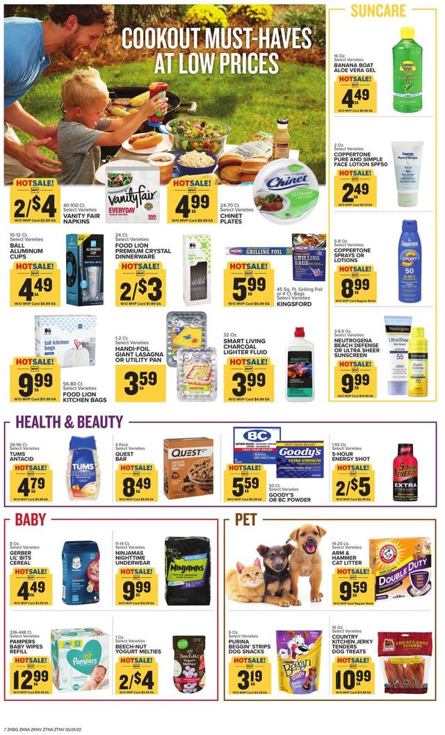 Food Lion Ad from 05/25/2022