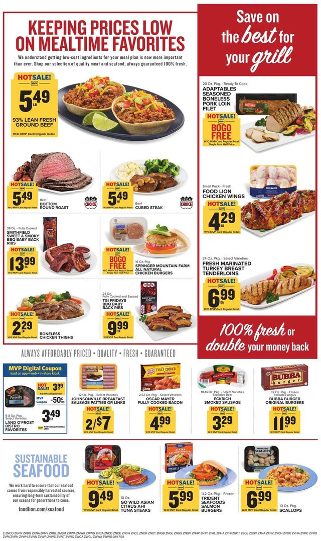 Food Lion Ad from 08/17/2022