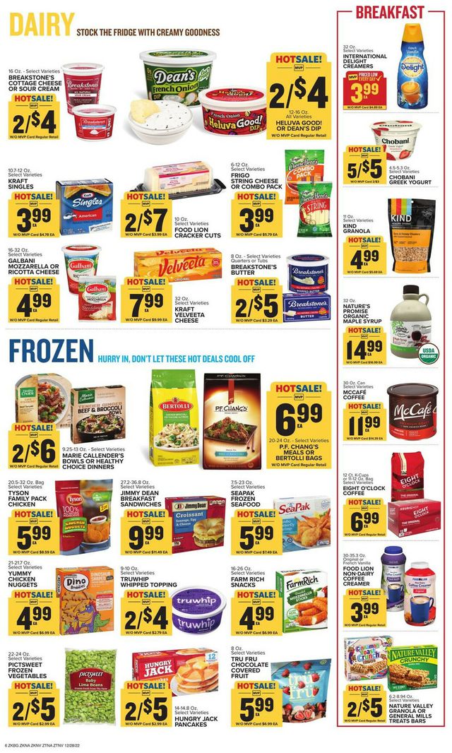 Food Lion Ad from 12/28/2022