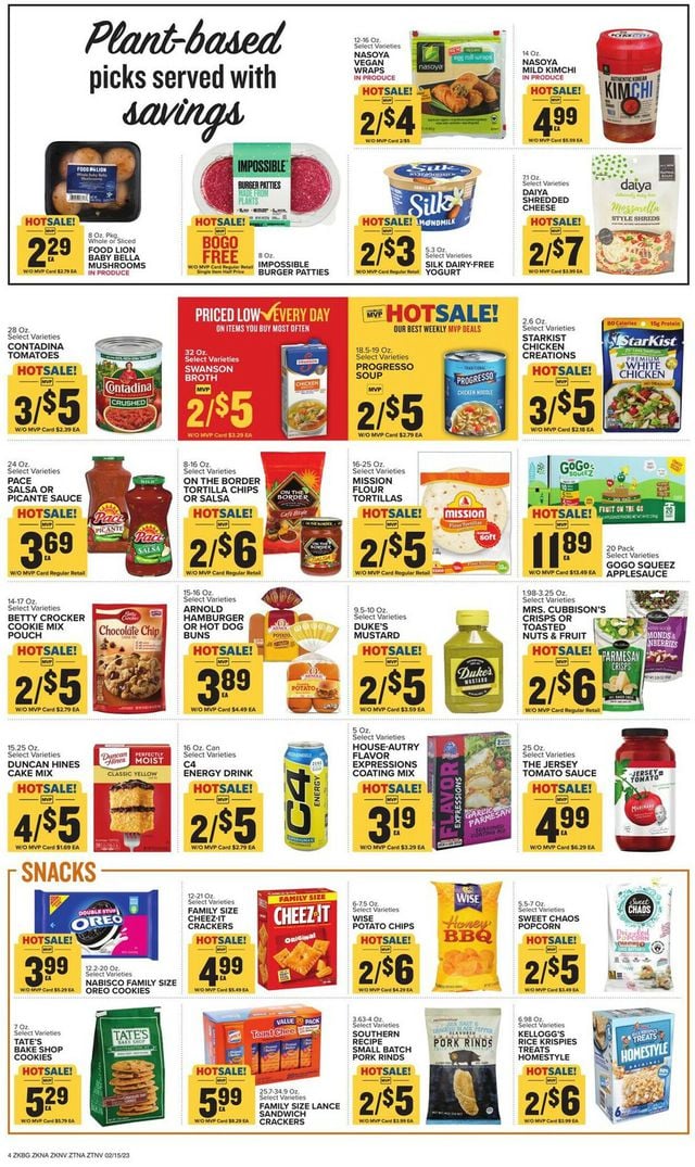 Food Lion Ad from 02/15/2023