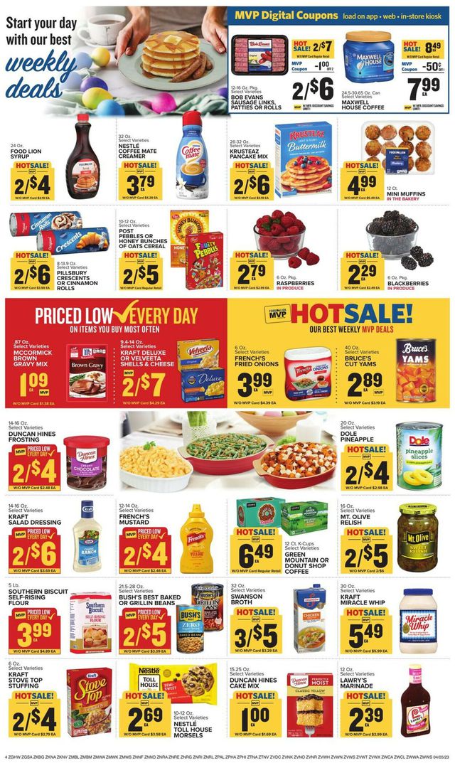 Food Lion Ad from 04/05/2023