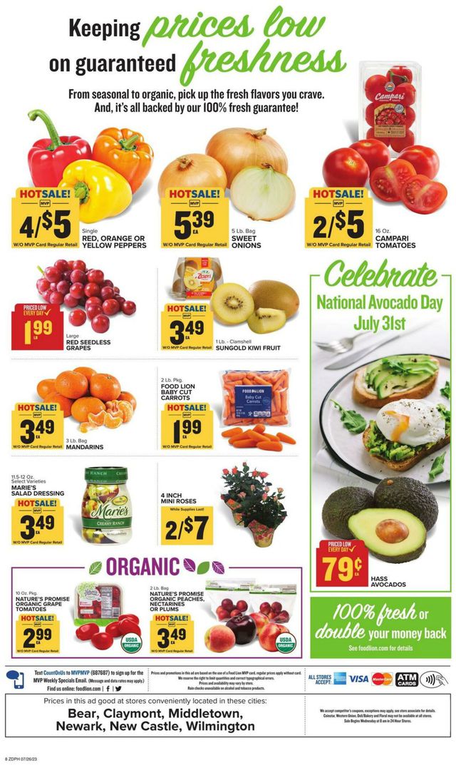 Food Lion Ad from 07/26/2023