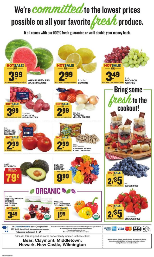 Food Lion Ad from 08/30/2023