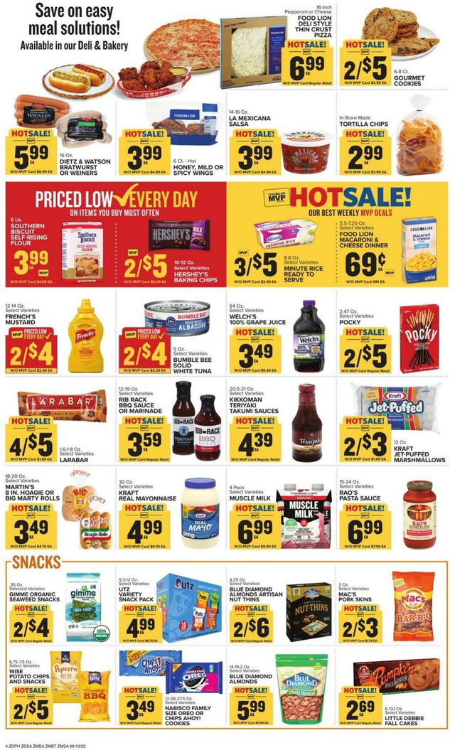 Food Lion Ad from 09/13/2023