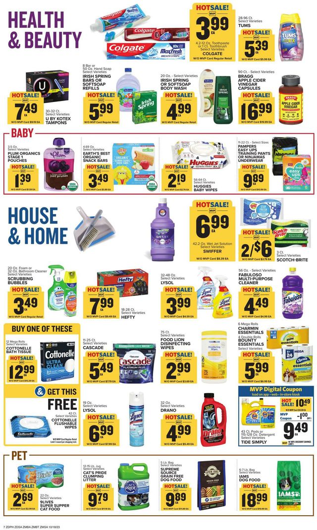 Food Lion Ad from 10/18/2023