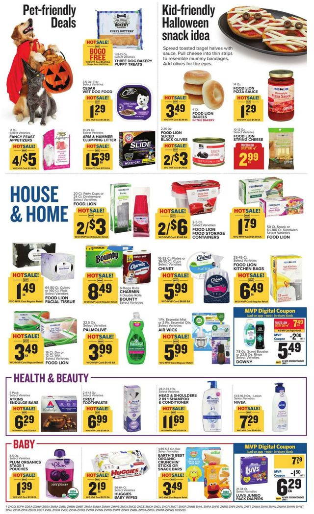 Food Lion Ad from 10/25/2023