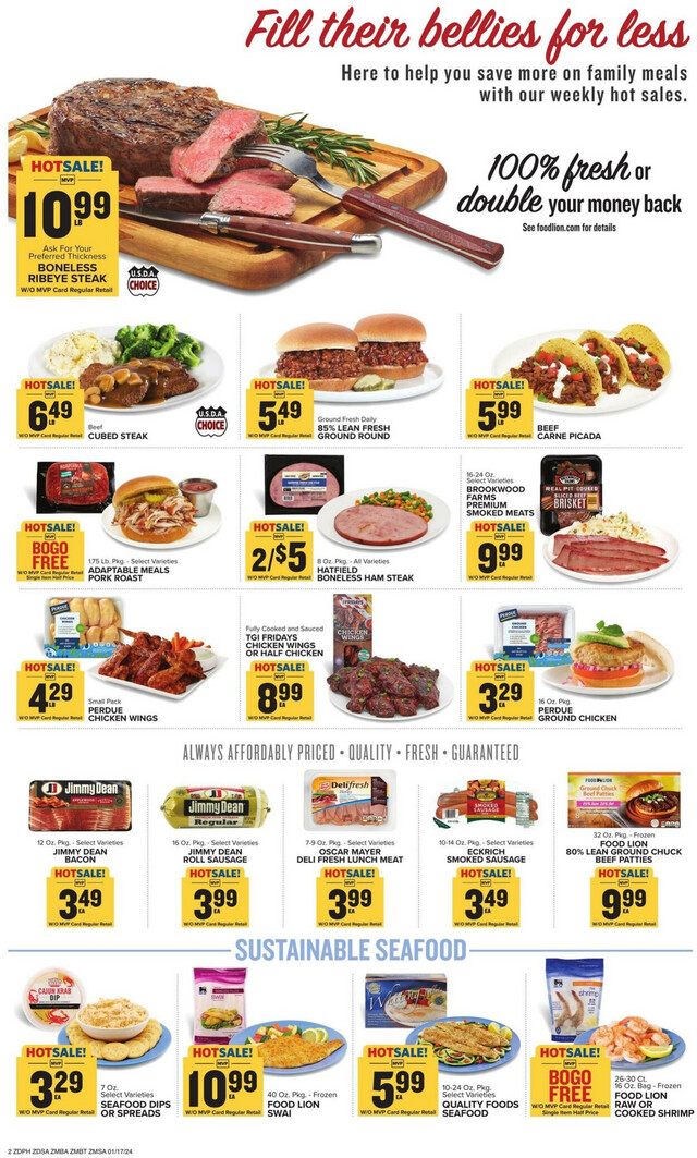 Food Lion Ad from 01/17/2024