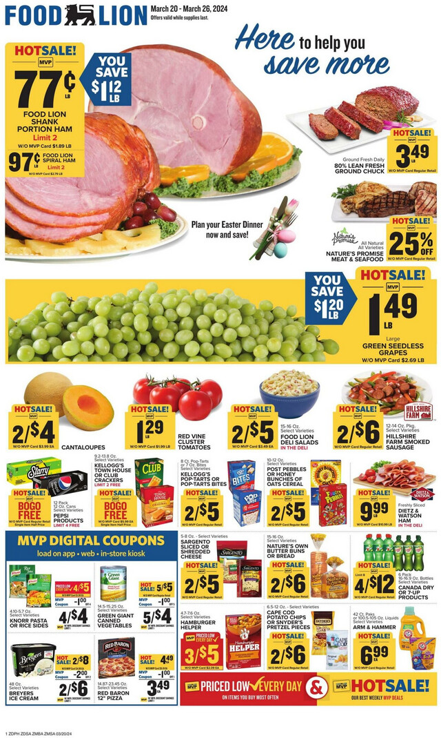 Food Lion Ad from 03/20/2024