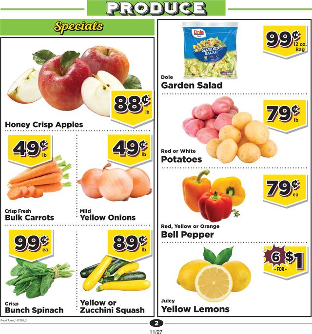 Food Town Ad from 11/27/2020