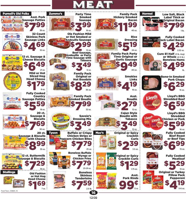 Food Town Ad from 12/09/2020