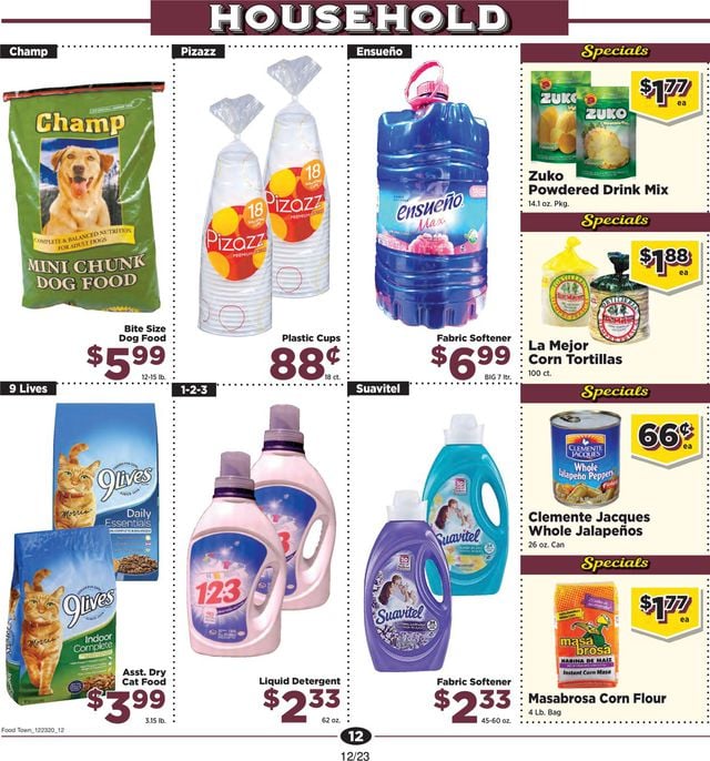 Food Town Ad from 12/23/2020