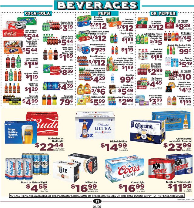 Food Town Ad from 01/06/2021