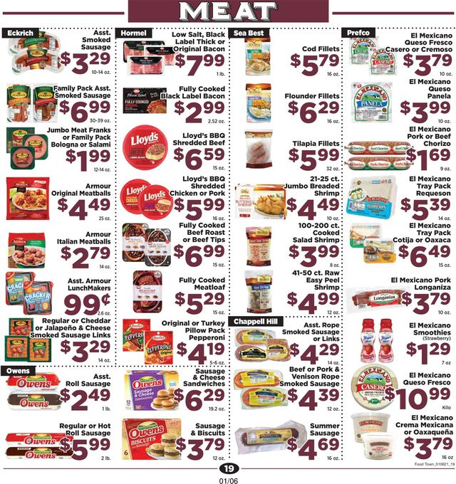 Food Town Ad from 01/06/2021
