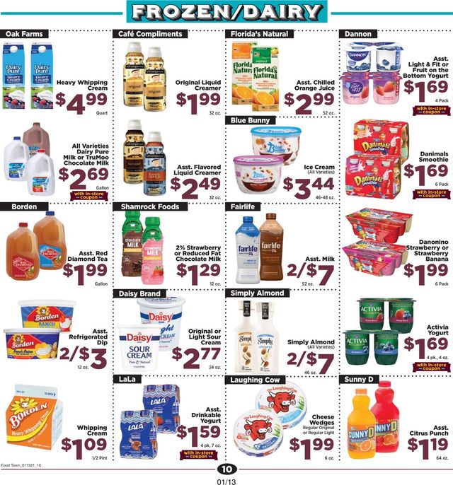 Food Town Ad from 01/13/2021