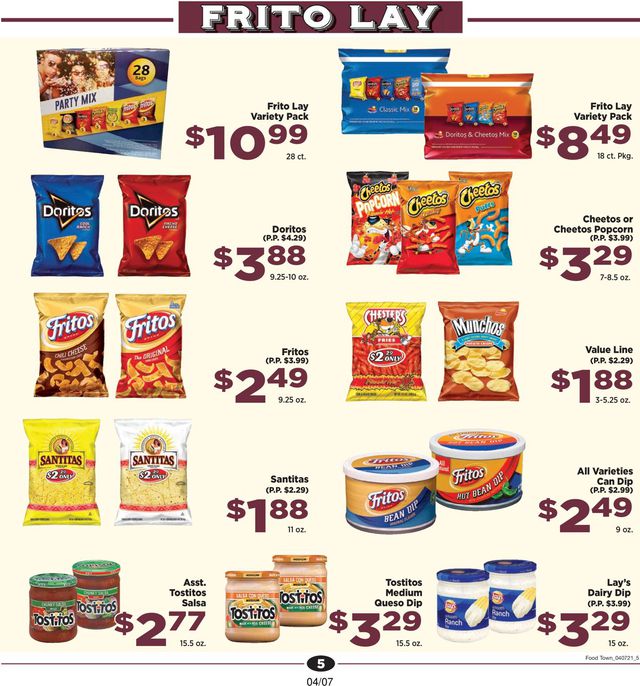 Food Town Ad from 04/07/2021
