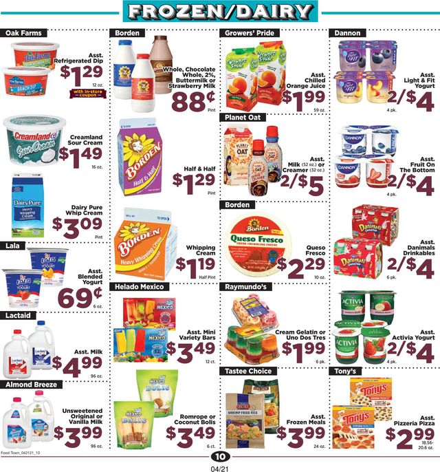 Food Town Ad from 04/21/2021