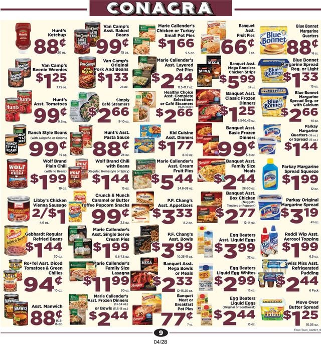 Food Town Ad from 04/28/2021